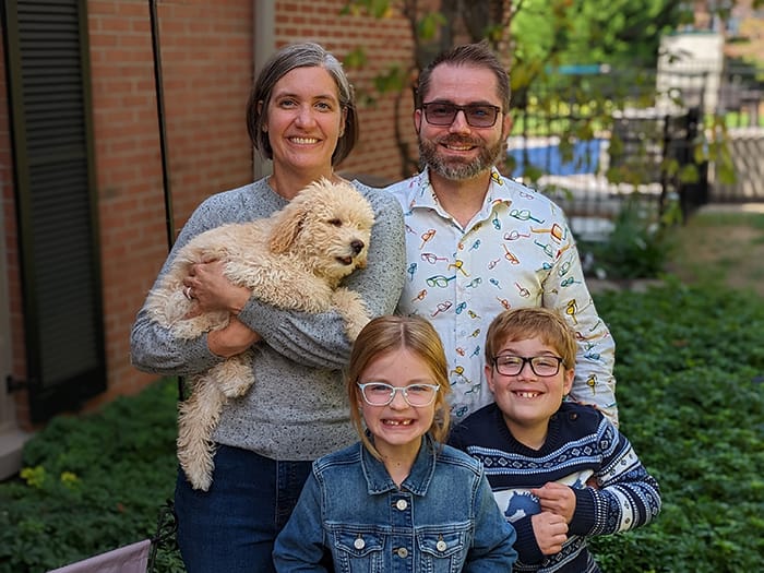 Photo of Dr. Matt Link and family.